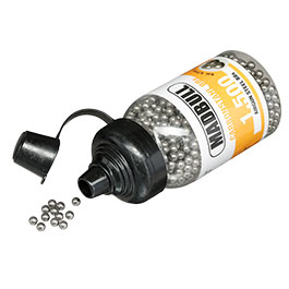 Kleinbild 3 Madbull Stahl-BBs 4,5 mm - 1500 St�ck mit Schnelllader Kal. 4,5 mm BB Luftdruckmunition
