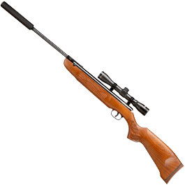Weihrauch HW 50 MII Luftgewehr Kal. 4,5mm mit Schalldmpfer und Zielfernrohr