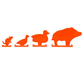 First Strike Stahlziele zum Aufstellen Animals 4 Stck
