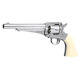 Remington 1875 CO2-Revolver Kal. 4,5 mm Diabolo/Stahl-BB nickel/Elfenbein-optik Vollmetall Bild 1 xxx: