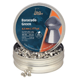 H&N Rundkopf-Diabolo Baracuda Green 4,5 mm 300 Stck bleifrei