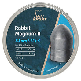 H&N Spitzkopf-Diabolo Rabbit Magnum II 5,5 mm 200 Stück extra schwer Bild 3