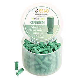 Elko Flachkopf-Diabolos Green Match Kal. 4,5 mm 200er Dose