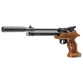 Diana Bandit Pressluftpistole PCP Kal. 4,5 mm Diabolo Buchenholz inkl. Schalldämpfer Bild 1 xxx: