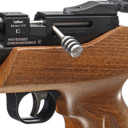 Diana Bandit Pressluftpistole PCP Kal. 4,5 mm Diabolo Buchenholz inkl. Schalldämpfer Bild 7