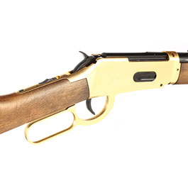 Legends Cowboy Rifle CO2-Luftgewehr Unterhebelspanner Kal. 4,5 mm BB Gold-Finish inkl. 10 Ladehülsen Bild 6