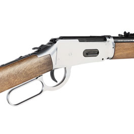 Legends Cowboy Rifle CO2-Luftgewehr Unterhebelspanner Kal. 4,5 mm BB Chrome-Finish inkl. 10 Ladehülsen Bild 6