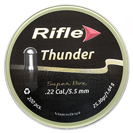 Rifle Rundkopf-Diabolos Thunder Kaliber 5,5mm (.22) 200 Stück Bild 3
