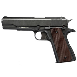 KWC M1911 CO2 Luftpistole Kal. 4,5mm Diabolo Metallschlitten grau/braun