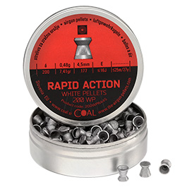 Coal Flachkopf Diabolos Rapid Action geriffelter Schaft Kal. 4,5 mm 200er Dose für Trommelmagazine