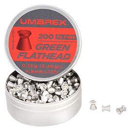 Umarex Green Flathead Diabolo Kal. 4,5mm 0,35g 200er Dose