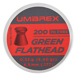Umarex Green Flathead Diabolo Kal. 4,5mm 0,35g 200er Dose Bild 3