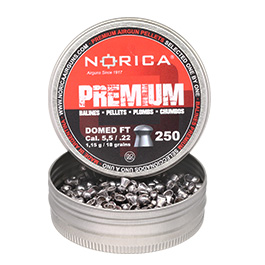 Norica Premium Diabolo Domed FT Kal. 5,5mm Rundkopf 1,15g 250er Dose