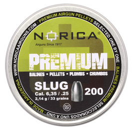 Norica Premium Diabolo Slug Kal. 6,35mm Hohlspitz 2,14g 200er Dose Bild 3