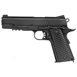 KWC M1911 Tactical CO2-Luftpistole Kal. 4,5 mm Stahl-BB Vollmetall Blowback schwarz