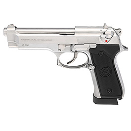 NxWerks NX 92 Premium CO2 Luftpistole Kal. 4,5mm BB Metallschlitten Blowback chrom