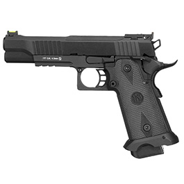 KLI Hi-Capa 5.1 Helios MK1 CO2-Luftpistole Kal. 4,5 mm Stahl-BB Vollmetall Blowback schwarz