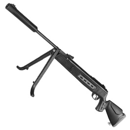 Leader 125 Sniper Knicklauf Luftgewehr Kal. 4,5 mm Diabolo schwarz inkl. Zweibein und Tragegurt Bild 8