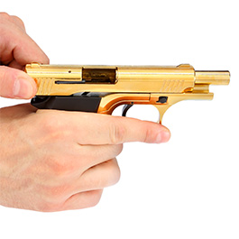 Record 2015 Schreckschuss Pistole Kal. 9mm P.A.K Sonderedition gold Bild 8