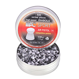 MSC Diabolo Kal. 4,5 mm Sport Competition Flachkopf 0,50 g 500er Dose