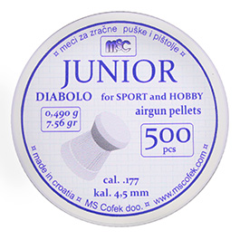MSC Diabolo Kal. 4,5 mm Junior Flachkopf 0,49 g 500er Dose Bild 3