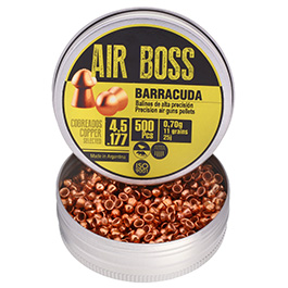 Air Boss Diabolo Copper Barracuda Kal. 4,5 mm Rundkopf 500er Dose verkupfert