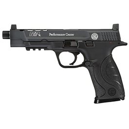Versandrückläufer Smith & Wesson M&P9L P. C. P. CO2-Luftpistole 4,5 mm BB Metallschlitten Blowback schwarz