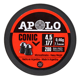 Apolo Diabolo Conic Kal. 4,5 mm Spitzkopf 200er Dose Bild 3