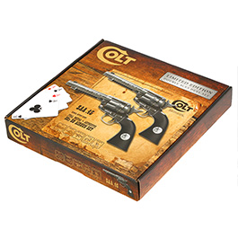Colt SAA 45 Double Aces Duel Set CO2 Revolver 4,5mm BB Antik-Finish inkl. Pokerkarten und Ladehülsen limitiert Bild 11