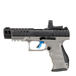 Walther PPQ M2 Q5 Match Combo CO2 Luftpistole Kal. 4,5mm Diabolo Blowback Metallschlitten schwarz/grau inkl. RedDot