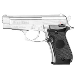 Bruni Guns M84 CO2 Luftpistole Kal. 4,5mm BB Non Blowback Vollmetall silber