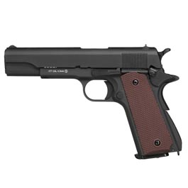 KLI M1911-A1 CO2 Luftpistole Kal. 4,5 mm BB Blowback Vollmetall schwarz