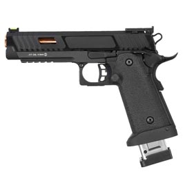 KLI Hi-Capa 5.1 Baba Yaga Beta CO2 Luftpistole Kal. 4,5 mm BB Vollmetall Blowback schwarz