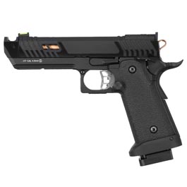 KLI Hi-Capa 4.3 Night Viper CO2 Luftpistole Kal. 4,5 mm BB Blowback Vollmetall schwarz
