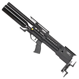 Reximex Meta Plus Pressluftgewehr 4,5mm Diabolo schwarz inkl. 2 x 14-Schuss Magazin, One-Shot-Tray und Waffenkoffer