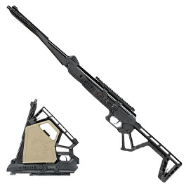 Black Bunker BM8 faltbares Survival Air Gun Luftgewehr Knicklauf Kal. 4,5 mm Diabolo schwarz