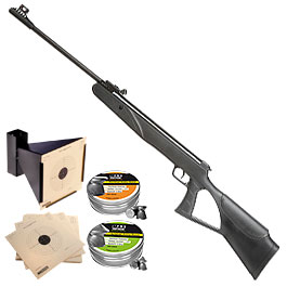 Diana two-sixty Knicklauf Luftgewehr Kal. 4,5mm Diabolo + Max Tactical Diabolos + Kugelfang 14x14 cm + Zielscheiben