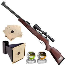 Hämmerli Hunter Force 900 Combo Set Luftgewehr 4,5 mm + 6x40 Zielfernrohr + Diabolos + Kugelfang + Zielscheiben