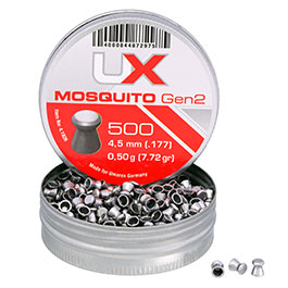 UX Flachkopf Diabolos Mosquito Gen2 Kal. 4,5mm 0,50g 500er Dose