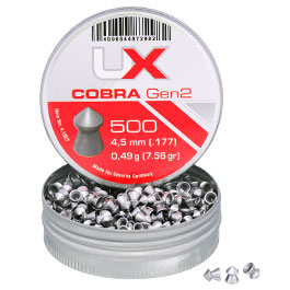 UX Spitzkopf Diabolos Cobra Gen2 Kal. 4,5mm 0,49g 500er Dose