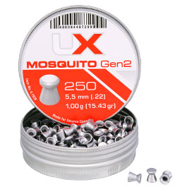 UX Flachkopf Diabolos Mosquito Gen2 Kal. 5,5mm 1,0g 250er Dose