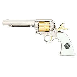 Kleinbild 4 Colt Single Action Army .45 Smoke Wagon CO2-Revolver Kal. 4,5mm Diabolo silber/gold Limited Edition