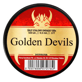 Kleinbild 3 Golden Devils Stahl-Rundkugeln Kal. 4,5mm 500er Dose