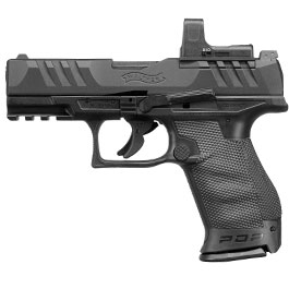 Walther PDP Compact 4 Set CO2 Luftpistole Kal. 4,5mm BB Blowback Metallschlitten schwarz inkl. RDS 8 Leuchtpunktzielgert