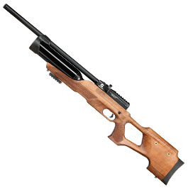 Reximex Accura Pressluftgewehr PCP Kal. 4,5mm Diabolo Walnussholz inkl. 2 x 14-Schuss Magazin & Einzelschussadapter