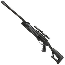 Mercury air AirTact Knicklauf Luftgewehr Kal. 4,5mm Diabolo 12-schssig schwarz inkl. 4x20 Optima Zielfernrohr