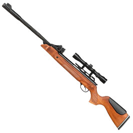 Mercury air Speedfire Knicklauf Luftgewehr Kal. 4,5mm Diabolo 12-schssig Holzschaft inkl. 3-9x32 Zielfernrohr