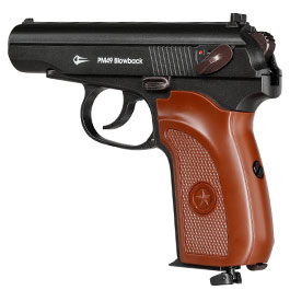 Kleinbild 2 Borner PM49 CO2 Luftpistole Kal. 4,5 mm BB Blowback Metallschlitten schwarz