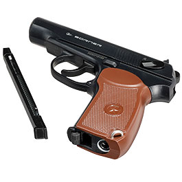 Kleinbild 5 Borner PM No1 CO2 Luftpistole Kal. 4,5mm BB schwarz/braun inkl. CO2-Kapseln & Stahl-BB�s