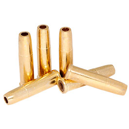 Ersatzhlsen fr CO2-Revolver Kal. 4,5 mm Diabolo 6 Stck gold